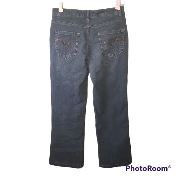 Windriver Black Tmax Fleece Lined Wide Straight Leg Jeans - Picture 2 of 15